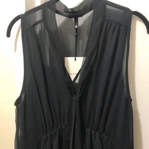 Black crepe dress